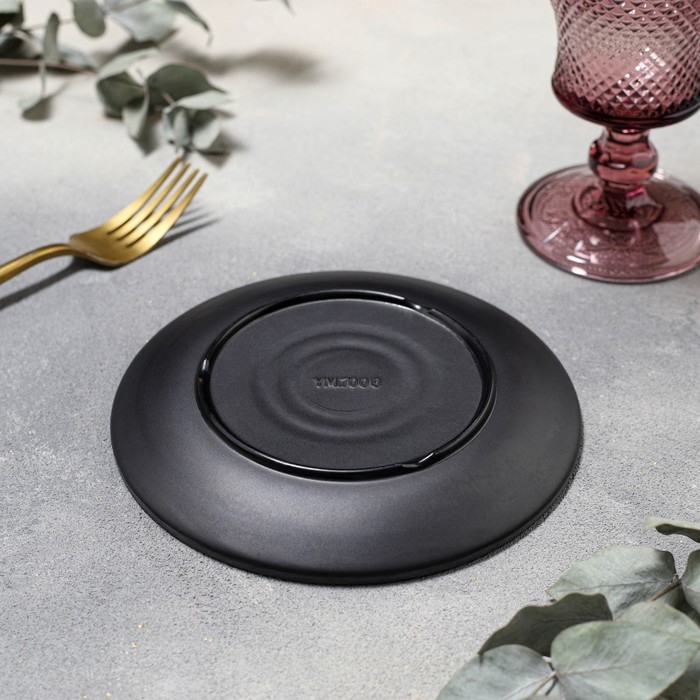 Тарелка «Чёрный Восток», d=15,5 см, цвет чёрный Тарелка «Чёрный Восток», d=15,5 см, цвет чёрный