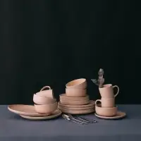 Тарелка Доляна &laquo;Кремовое облако&raquo;, d=27 см, керамика, персиковая