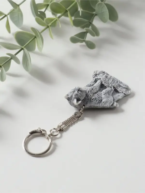 Брелок "Рысь" (барельеф), 4,8см