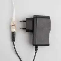 Гирлянда &laquo;Мишура&raquo; 5 м, роса, IP20, серебристая нить, 200 LED, свечение мульти, 12 В