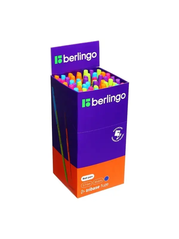 Ручка шариковая Berlingo Tribase Fuze, узел 0.7 мм, чернила синие, МИКС Ручка шариковая Berlingo Tribase Fuze, узел 0.7 мм, чернила синие, МИКС
