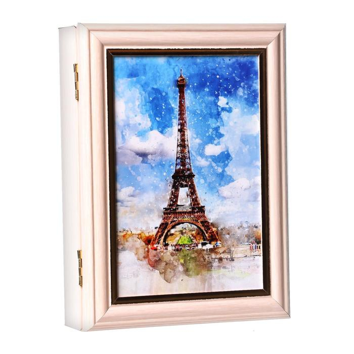 Ключница Ключница "Париж 13" молочный дуб 15х21 см