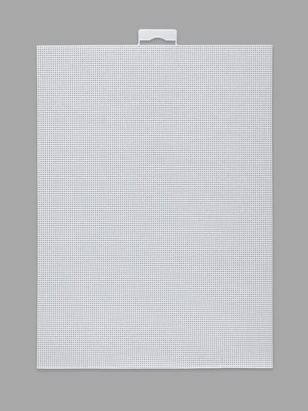 Канва для вышивания №14, пластиковая, 21&times;28 см, белая