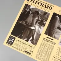 Пленка флористическая "Газета любви" 65мкм, 50х57 &plusmn;1см