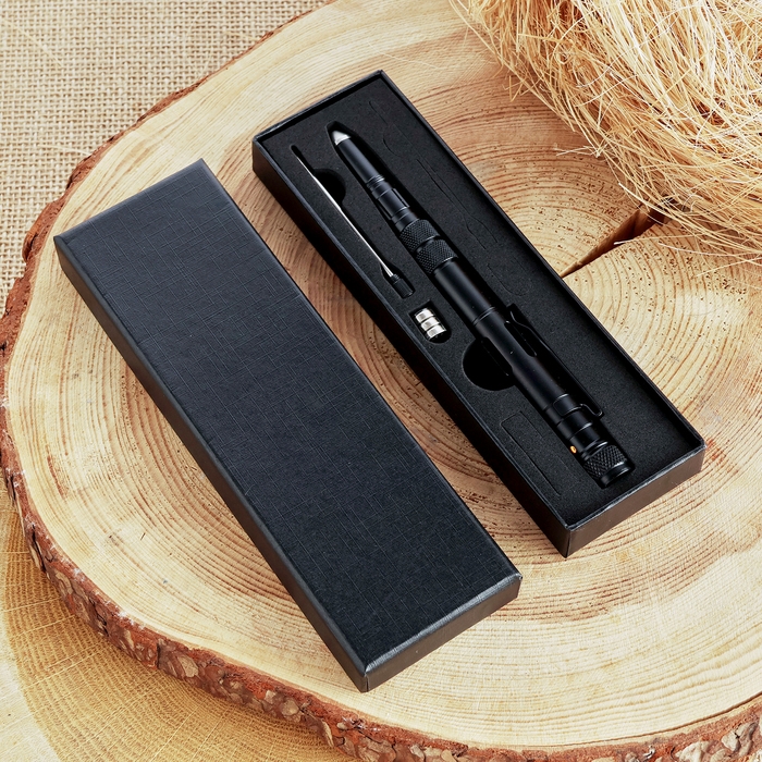 Ручка-стеклобой с фонариком и ножом 16см Ручка-стеклобой с фонариком и ножом 16см