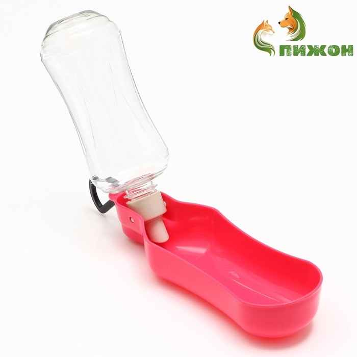 Поилка прогулочная фигурная, 500 мл, с мягким носиком, розовая Поилка прогулочная фигурная, 500 мл, с мягким носиком, розовая