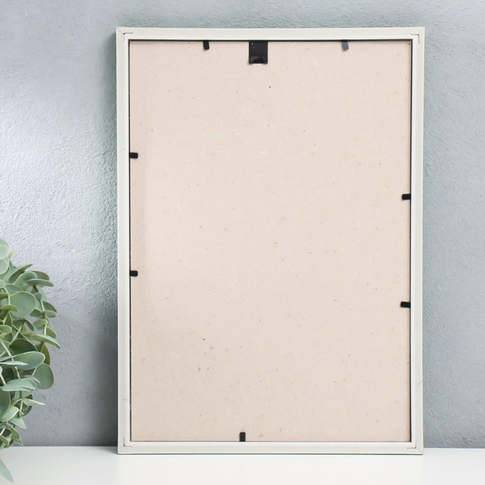 Фоторамка пластик Фоторамка пластик "Радуга" 21х30 см, салатовый