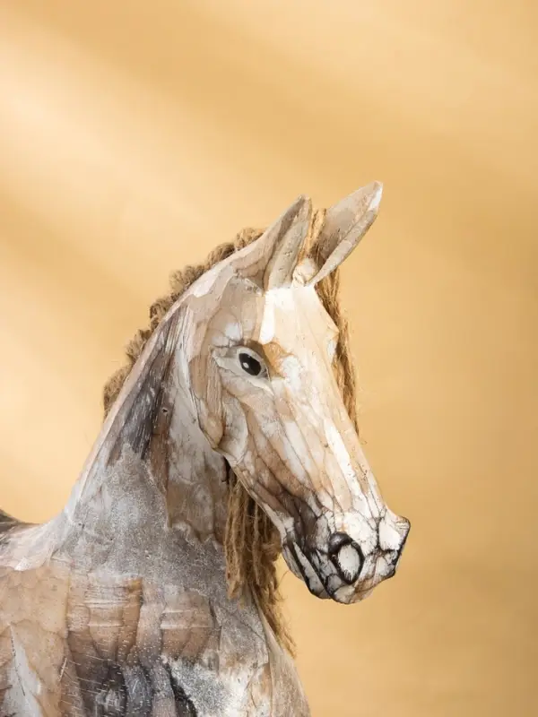 Сувенир «Лошадка-качалка, 41×12.5×44 см, дерево, бежевый Сувенир «Лошадка-качалка, 41×12.5×44 см, дерево, бежевый