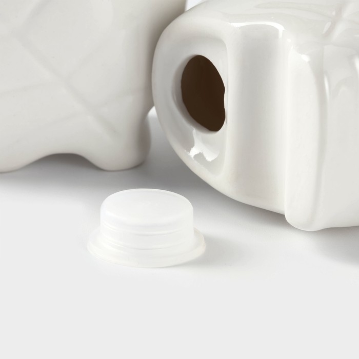 Набор фарфоровый для специй на бамбуковой подставке BellaTenero «Листья», 4 предмета: солонка 120 мл, перечница 120 мл, салфетница, подставка, цвет белый Набор фарфоровый для специй на бамбуковой подставке BellaTenero «Листья», 4 предмета: солонка 120 мл, перечница 120 мл, салфетница, подставка, цвет белый