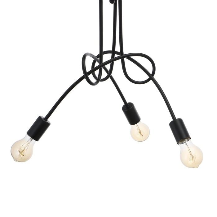 Светильник Светильник "Узел" черный 3x40W E27 54x54x40 см BayerLux