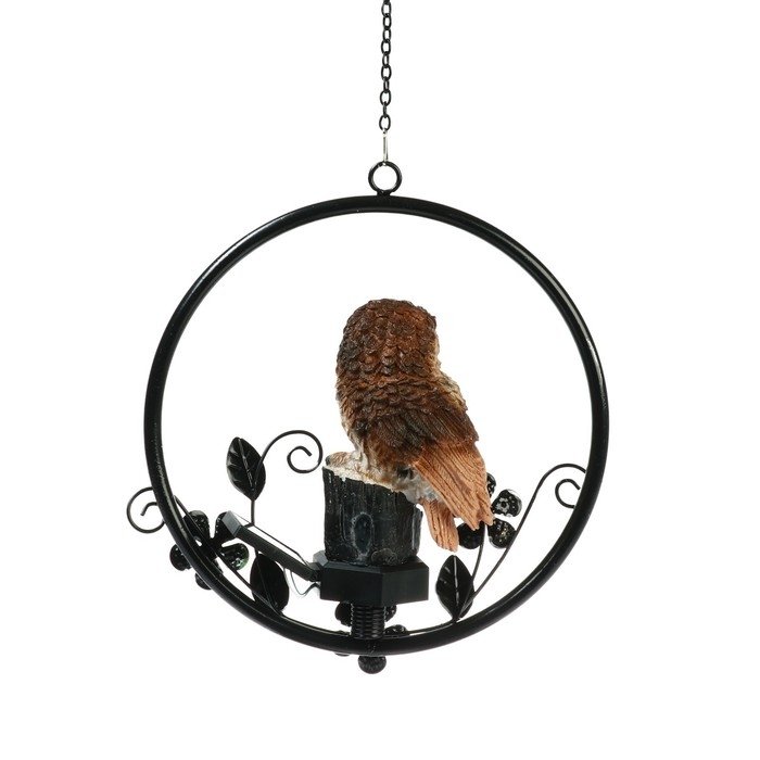 Садовый светильник на солнечной батарее «Филин», 27 см, 1 LED, свечение тёплое белое Садовый светильник на солнечной батарее «Филин», 27 см, 1 LED, свечение тёплое белое