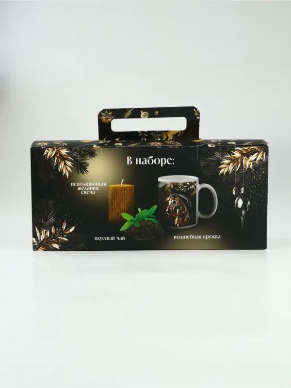 Набор чай кружка свеча &laquo;Счастья и удачи&raquo;