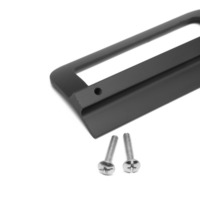 Ручка скоба мебельная RS1402, м/о=96, цвет черный