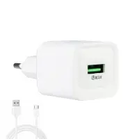 Сетевое зарядное устройство с кабелем USB на Type-C Q.C3.0 C145A HOCO белое