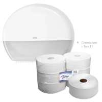 Бумага туалетная д/дисп Терес Эконом макси 1сл бел втор 480м 6рул/уп_T-0014