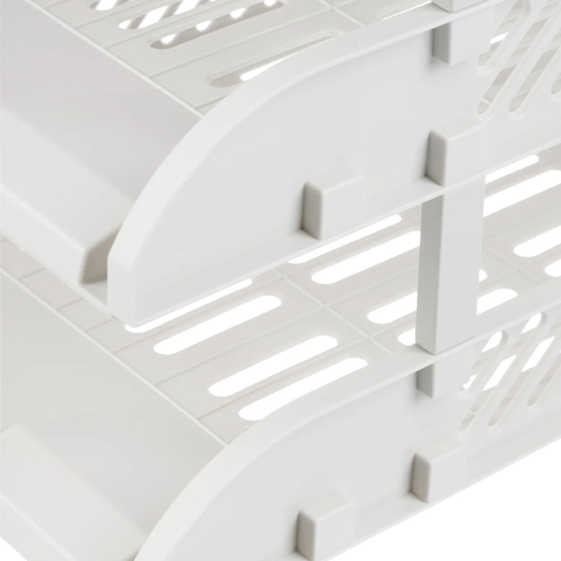 Лоток горизонтальный для бумаг Deli E9217Grey набор 3шт на металл.стерж сер