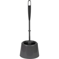 Ершик для унитаза AZUR с подставкой Мини, сер. с черн. Щетиной_ТПЦ