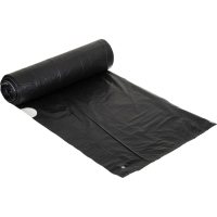 Мешки для мусора ПВД 40л 30мкм 20шт/рул черные 55х70см Luscan с завязками