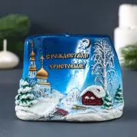 Свеча фигурная "С Рождеством Христовым!" 5,5х11х8 см