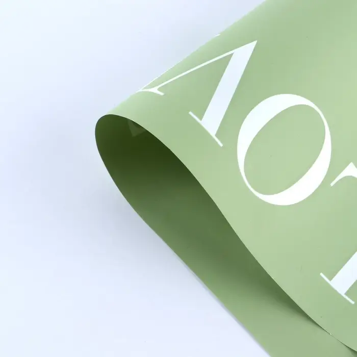 Плёнка для цветов упаковочная двухсторонняя «Love you», оливковый, 56 х 56 см