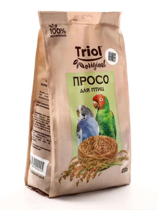 Корм Triol для птиц, просо, 450 г