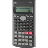Калькулятор научный Deli E1710SR,240фун,2стр.дисп,10+2разр,162х84,темн.сер