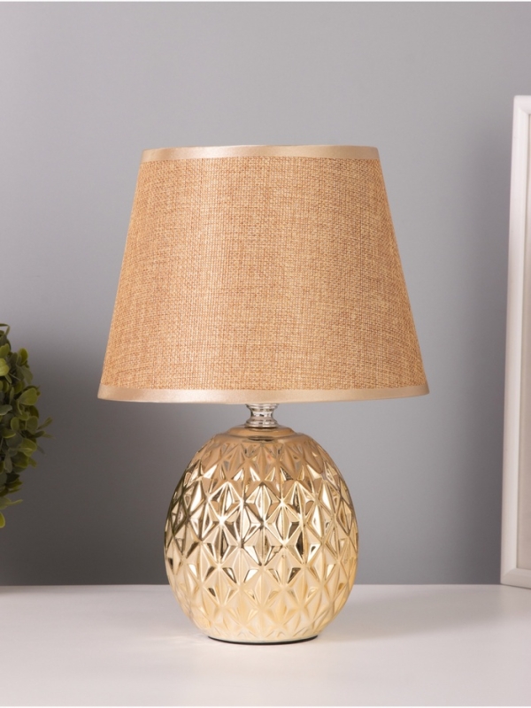 Лампа настольная Лампа настольная "Клео" 40Вт Е14 золото 19х19х27см