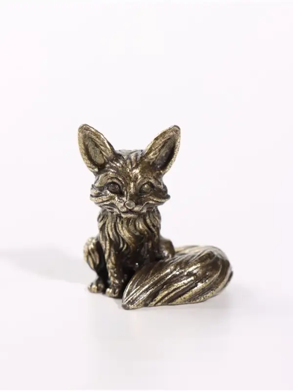 Фигурка декоративная &laquo;Лисёнок&raquo;, металл, 2.6&times;2.9&times;3.3 см