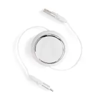 Складной кабель с переходниками pocketCoil, белый
