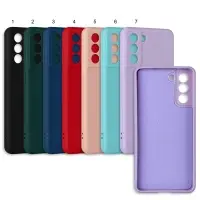 Чехол Samsung S21 цветной силикон