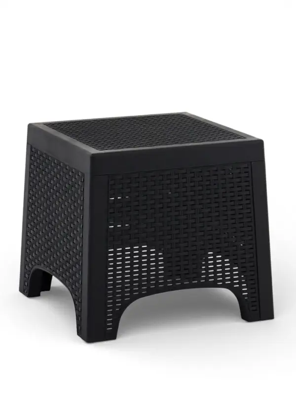 Стол садовый &laquo;Ротанг лайт&raquo;, 43.5&times;43.5&times;39.5 см, пластиковый, цвет графит