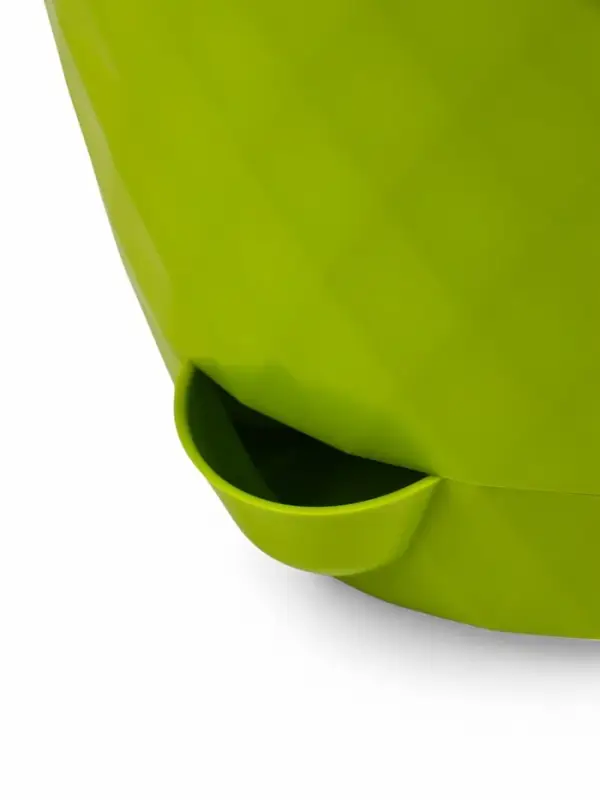 Кашпо с прикорневым поливом Кашпо с прикорневым поливом "Румба" 1,5 л, D14 см, h-14,5 см, цвет киви
