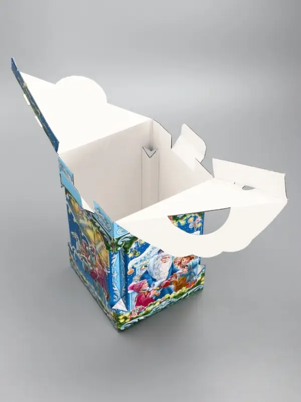 Подарочная новогодняя коробка «Новогодняя карусель» 15.8×15.8×23.5 см Подарочная новогодняя коробка «Новогодняя карусель» 15.8×15.8×23.5 см