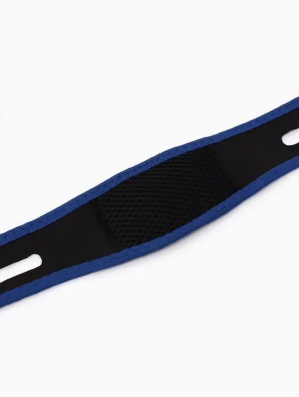 Маска текстильная против храпа, эластичная, на липучке, чёрная