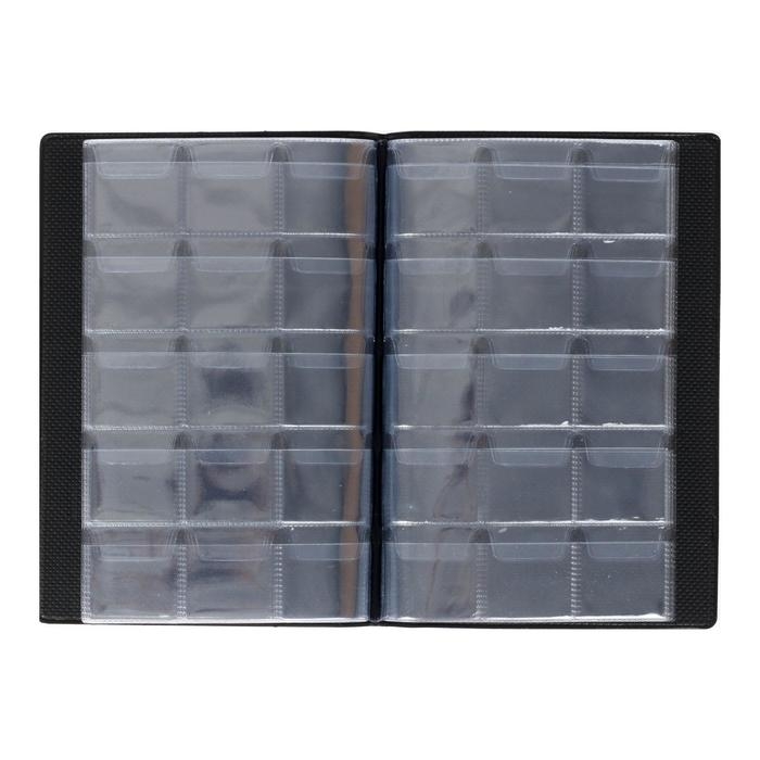 Альбом для монет 125 х 185 мм Calligrata, на 120 монет, ячейка 35 х 35 мм, 8 листов, обложка ПВХ, синий Альбом для монет 125 х 185 мм Calligrata, на 120 монет, ячейка 35 х 35 мм, 8 листов, обложка ПВХ, синий