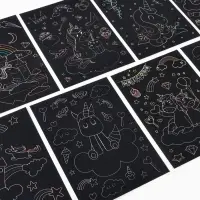 Гравюра блокнот "Единороги", 9 листов, штихель