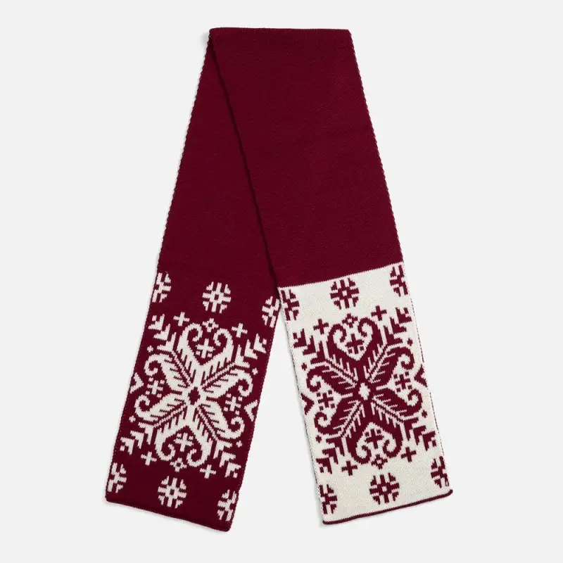 Шарф Wintertude M, красный с белым