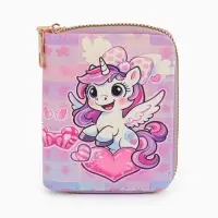 Кошелек дет 07-01-01 Июнь2549 единорог, 8,5*2,5*10,5 см, 2 отд+отд/молн, д/карт, розовый Кошелек дет 07-01-01 Июнь2549 единорог, 8,5*2,5*10,5 см, 2 отд+отд/молн, д/карт, розовый