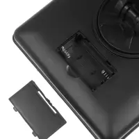 Зеркало KZ-06, подсветка, сенсорная кнопка, 22 диода, 26.5&times;16&times;12 см, 4хАА, чёрное