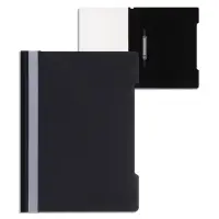 Папка - скоросшиватель Calligrata, А4.160 мкм, чёрная, прозрачный верх