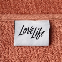 Полотенце махровое LoveLife «Танами» 70×130 см, коричневое, 100% хлопок, 430 г/м²