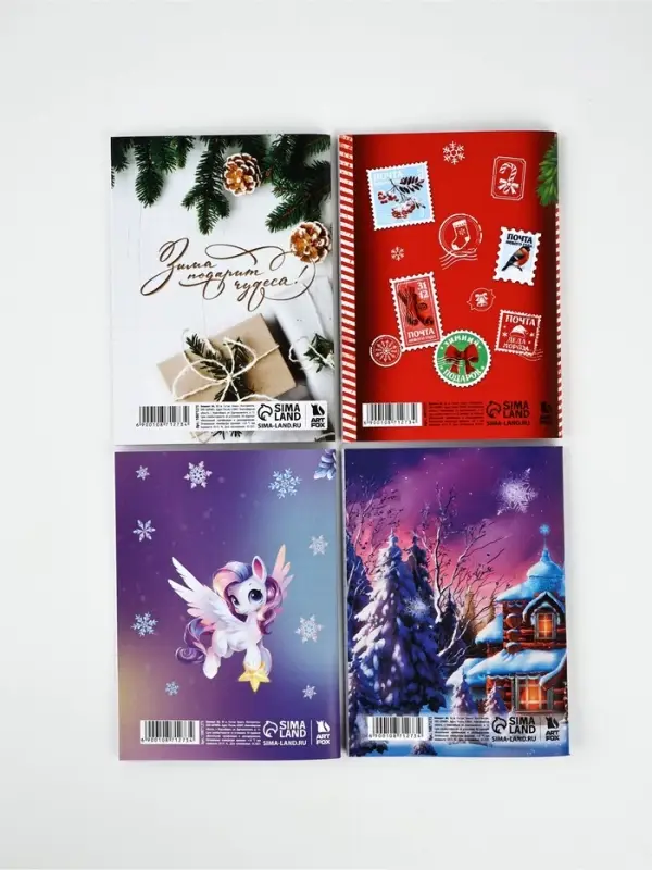 Блокнот А6 32 листа МИКС  Блокнот А6 32 листа МИКС "Сказочный новый год"