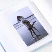 Фотоальбом на 40 фото 13х18 см "Новогодний домик" в коробке тисн.серебро 5х18х20,8 см