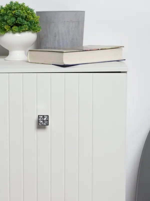 Ручка-кнопка CAPPIO, 27&times;27 мм, цвет хром, 8 шт.