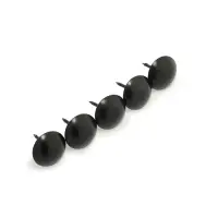 Гвозди ТУНДРА, декоративные, обивочные, 19&times;22 мм, черный, 200 шт.