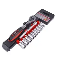 Набор головок торцевых с аксессуарами 1/4"DR (4-13 мм) (12 предметов) AVS NG14-12P