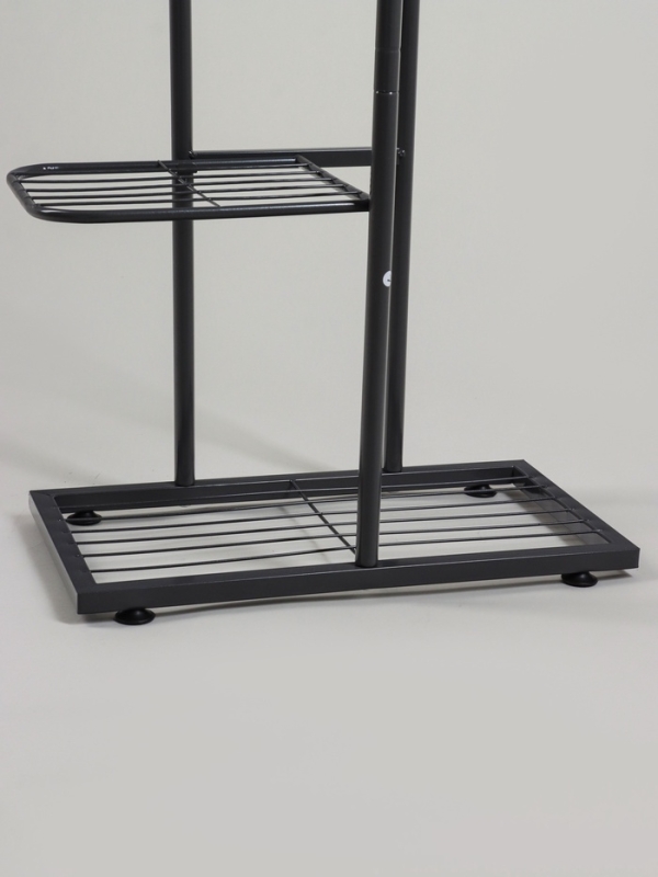 Подставка для цветов Greengo, 6 полок, 44 × 22 × 105 см, напольная, металл, тёмно-серая Подставка для цветов Greengo, 6 полок, 44 × 22 × 105 см, напольная, металл, тёмно-серая