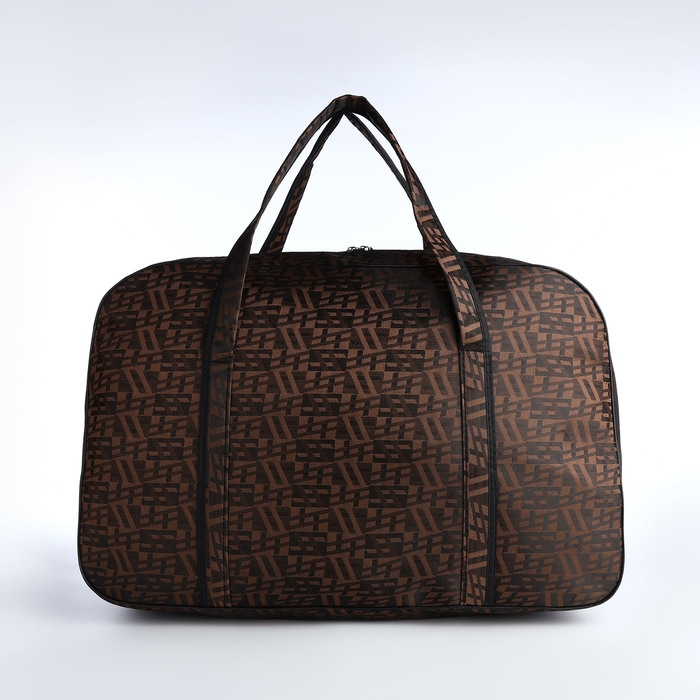 Сумка дорожная на молнии, наружный карман, длинный ремень, цвет коричневый Сумка дорожная на молнии, наружный карман, длинный ремень, цвет коричневый