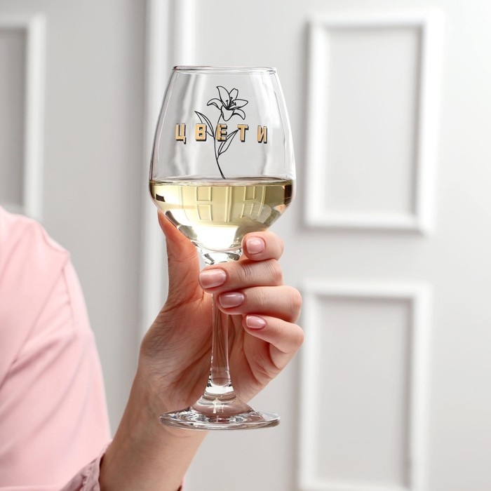 Бокал для вина Бокал для вина "Цвети" 350 мл