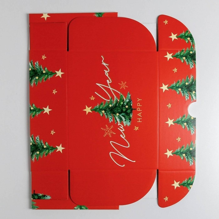 Коробка подарочная новогодняя складная «Волшебство», 30,7 х 22 х 9,5 см, Новый год Коробка подарочная новогодняя складная «Волшебство», 30,7 х 22 х 9,5 см, Новый год